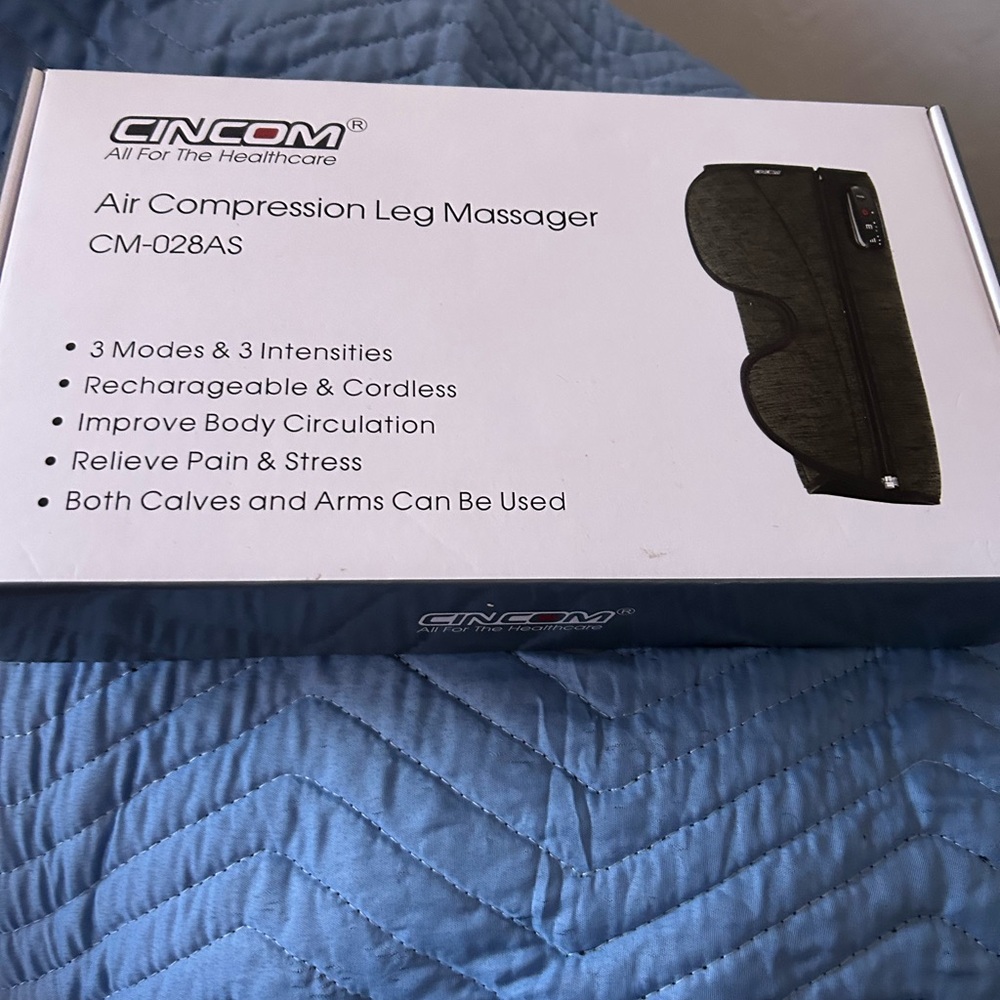 Air compression leg massager